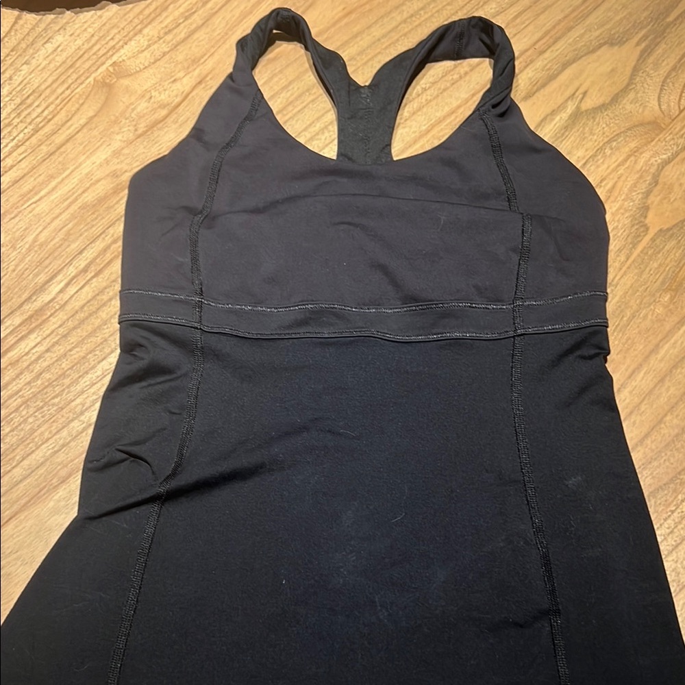Black Racerback Athletic Tank Top